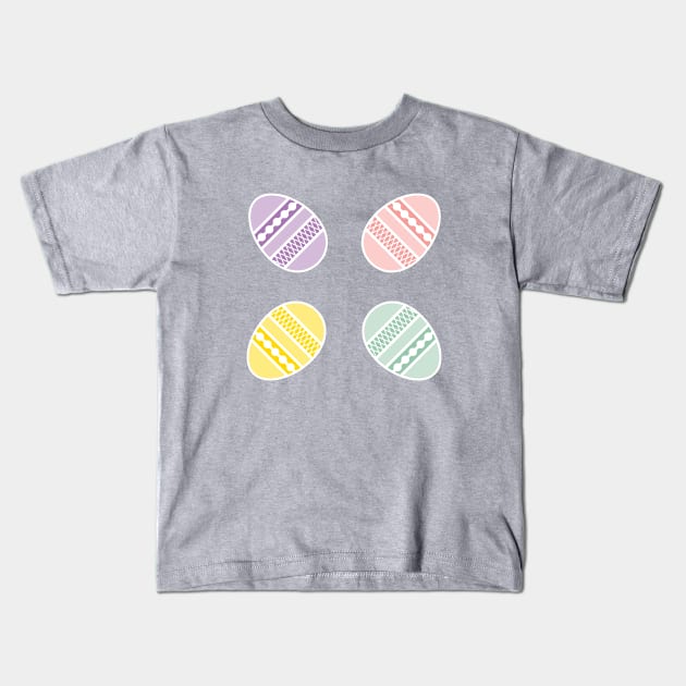 Happy Easter Egg Fun Kids T-Shirt by pixelvision